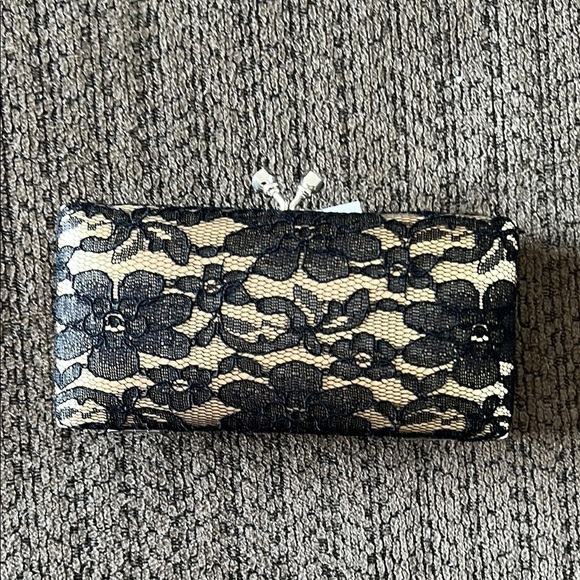 Nina Ricci Handbags - Bijoux Terner Black Lace Evening Clutch Purse Formal Bag